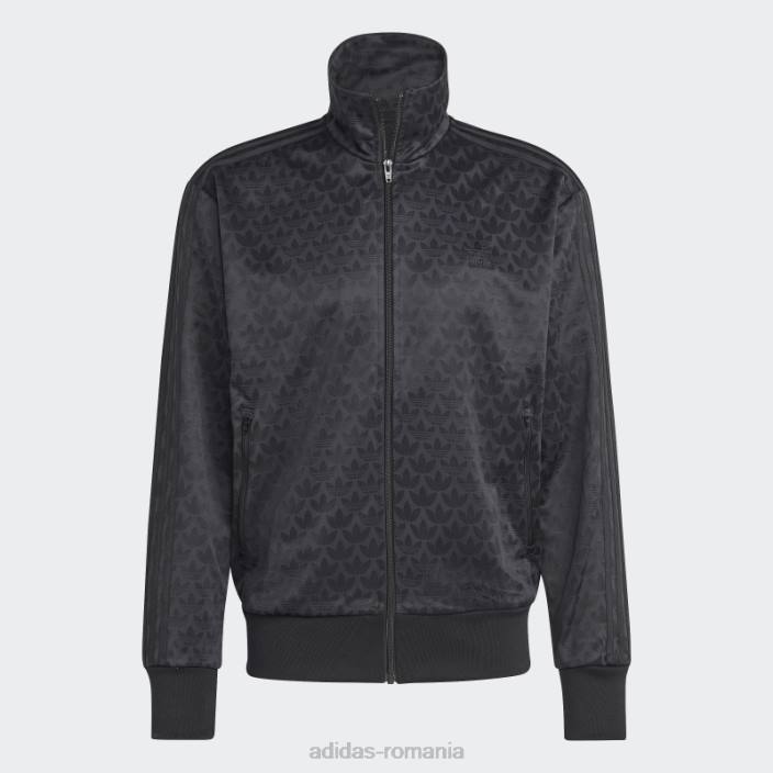 Adidas grafică monogram track top negru bărbați negru 2JBN13213