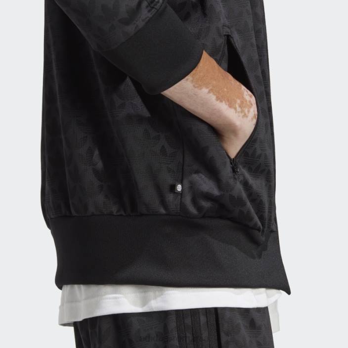 Adidas grafică monogram track top negru bărbați negru 2JBN13213