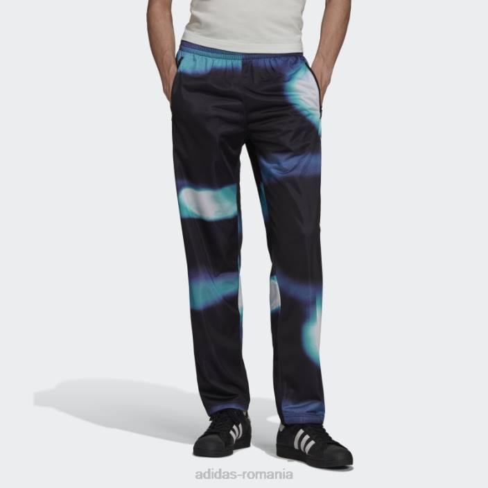 Adidas grafică y2k pantaloni de trening negru bărbați papură neagră/mentă 2JBN15025