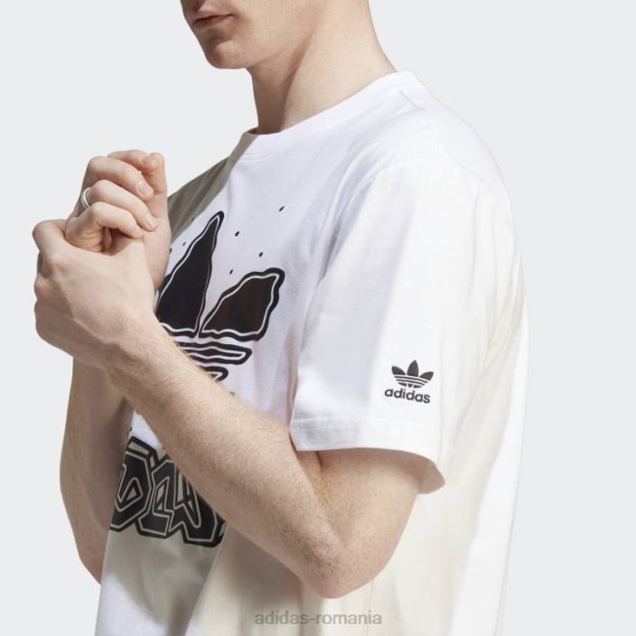 Adidas grafica albă pirata tricou-ul de elită bărbați alb 2JBN5788