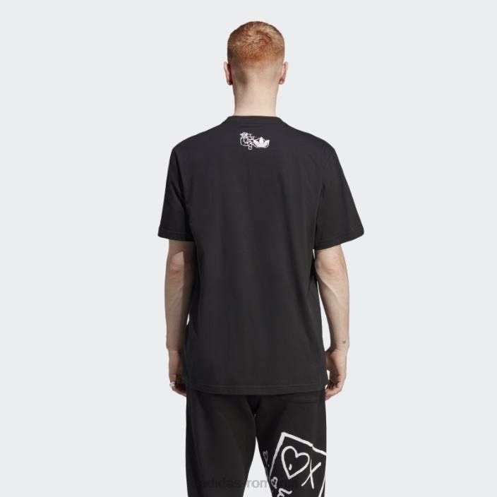Adidas grafica hack the elite tee negru bărbați negru 2JBN6476