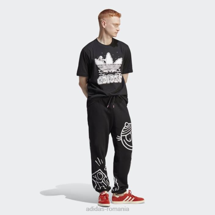 Adidas grafica hack the elite tee negru bărbați negru 2JBN6476