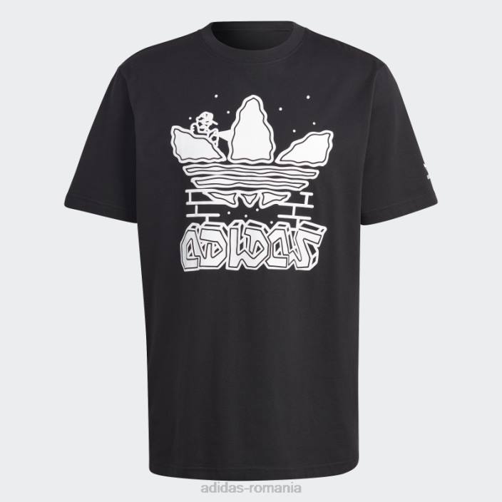 Adidas grafica hack the elite tee negru bărbați negru 2JBN6476