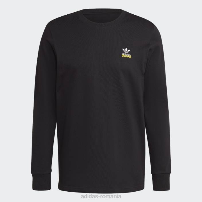 Adidas graphics unit tricou cu mânecă lungă, negru bărbați negru 2JBN7189