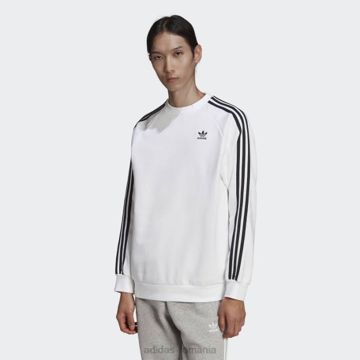Adidas hanorac adicolor classics cu 3 dungi alb bărbați alb 2JBN6728