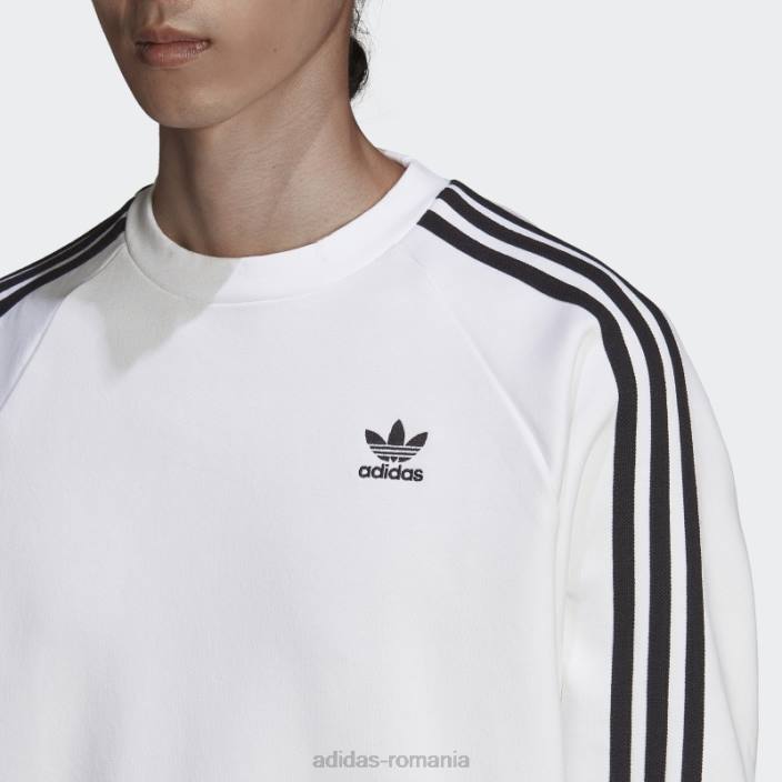 Adidas hanorac adicolor classics cu 3 dungi alb bărbați alb 2JBN6728