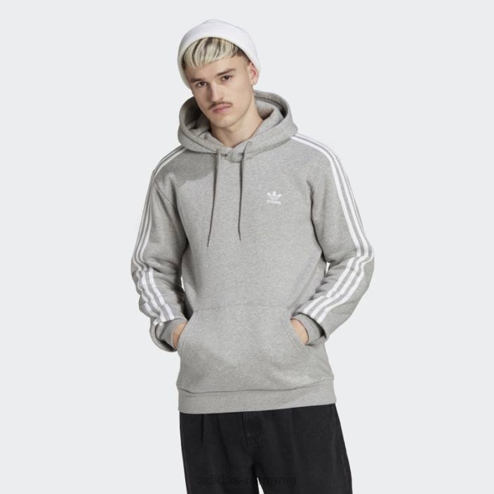 Adidas hanorac adicolor classics cu 3 dungi gri mediu adidas bărbați gri mediu 2JBN4884