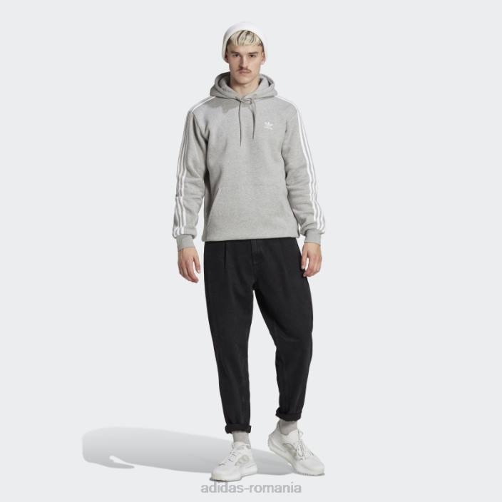 Adidas hanorac adicolor classics cu 3 dungi gri mediu adidas bărbați gri mediu 2JBN4884