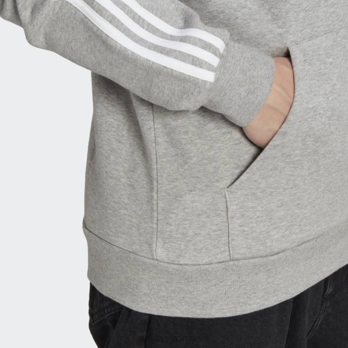 Adidas hanorac adicolor classics cu 3 dungi gri mediu adidas bărbați gri mediu 2JBN4884