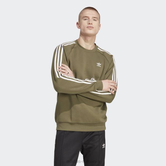 Adidas hanorac adicolor classics cu 3 dungi olive adidas bărbați măsline 2JBN5814