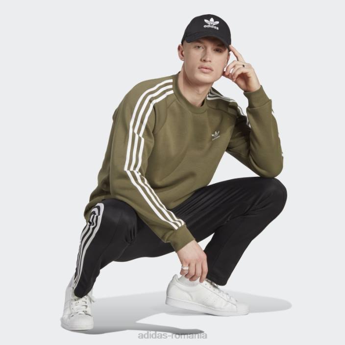 Adidas hanorac adicolor classics cu 3 dungi olive adidas bărbați măsline 2JBN5814