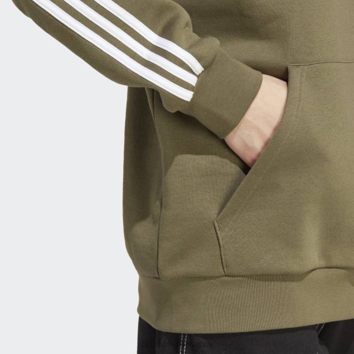 Adidas hanorac adicolor classics cu 3 dungi olive bărbați măsline 2JBN5389
