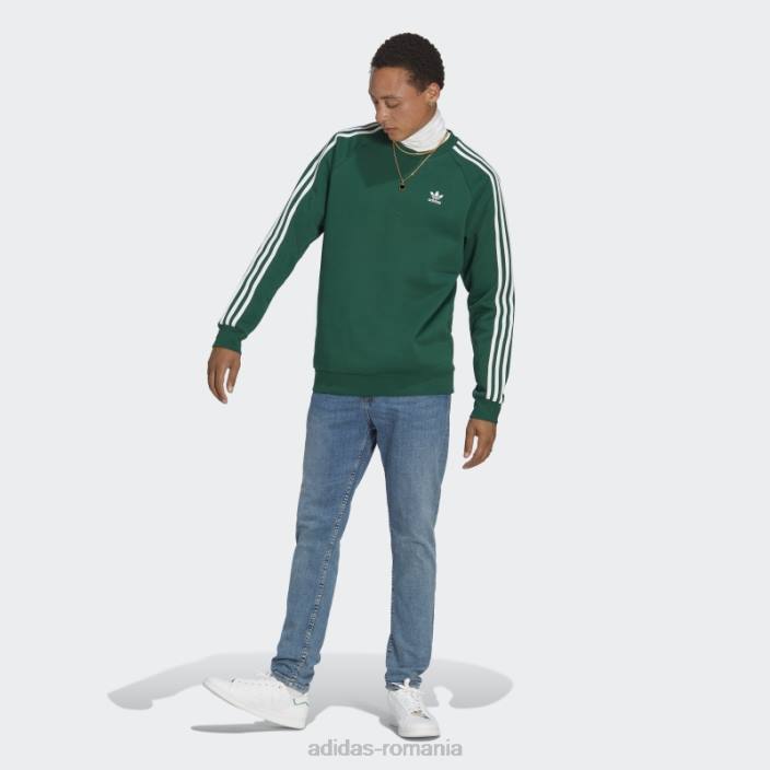 Adidas hanorac adicolor classics cu 3 dungi verde închis bărbați verde inchis 2JBN5060