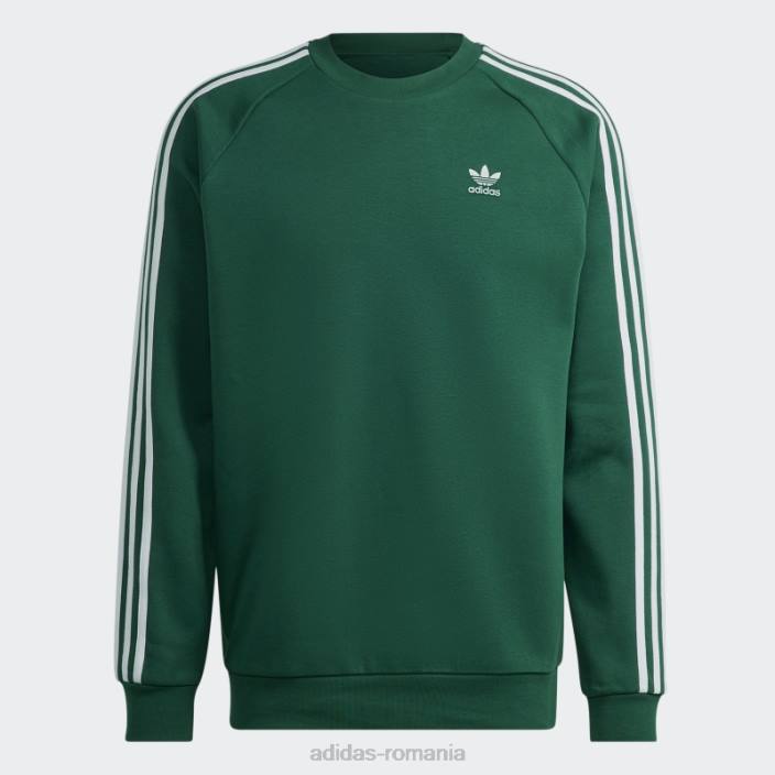 Adidas hanorac adicolor classics cu 3 dungi verde închis bărbați verde inchis 2JBN5060