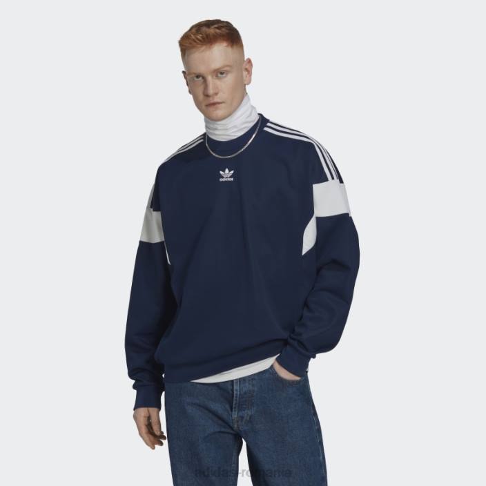 Adidas hanorac adicolor classics cu linie de tăiere pentru echipaj noapte indigo adidas bărbați indigo de noapte 2JBN5670