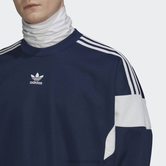 Adidas hanorac adicolor classics cu linie de tăiere pentru echipaj noapte indigo adidas bărbați indigo de noapte 2JBN5670