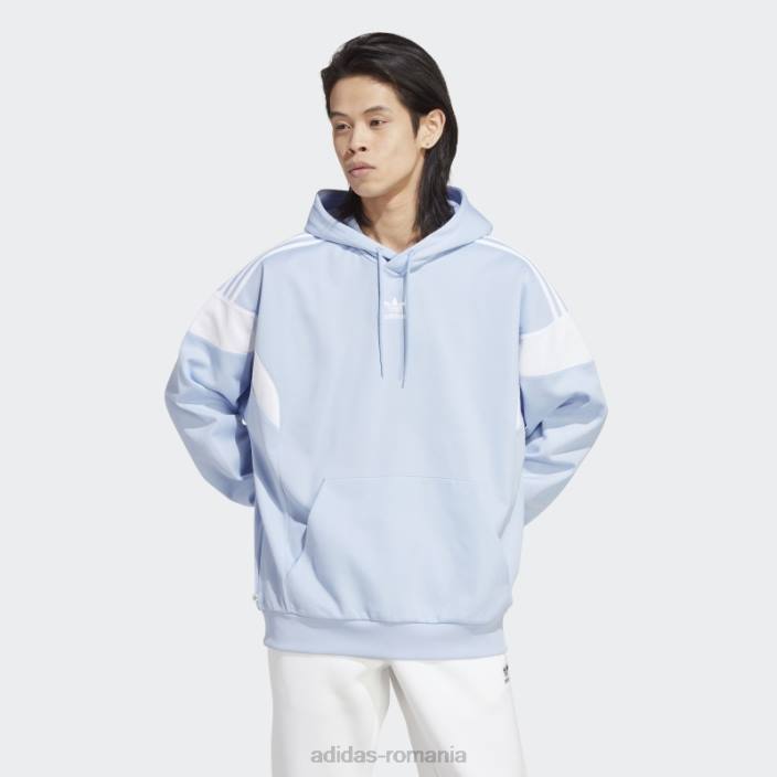 Adidas hanorac adicolor classics cut line albastru alba bărbați zori albastre 2JBN5522