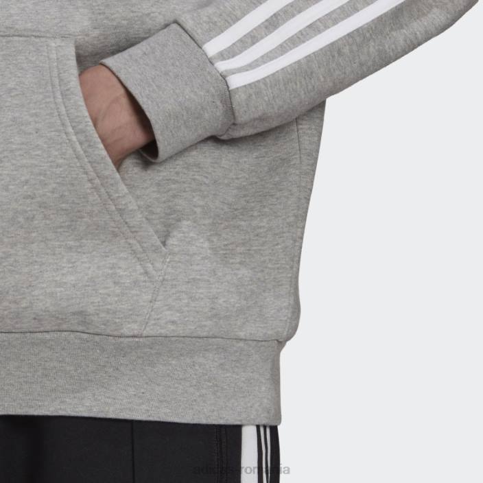 Adidas hanorac adicolor classics gri mediu cu 3 dungi bărbați gri mediu 2JBN5896