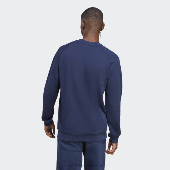Adidas hanorac adicolor classics trefoil crewneck night indigo bărbați indigo de noapte 2JBN4925