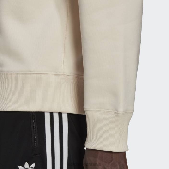 Adidas hanorac adicolor contempo crew alb bărbați alb 2JBN6793