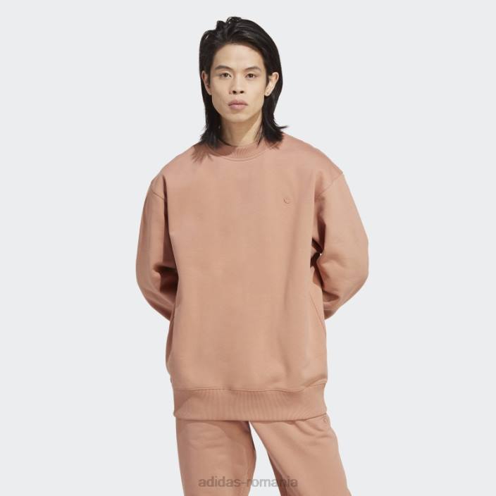 Adidas hanorac adicolor contempo crew argilă bărbați lut 2JBN14509