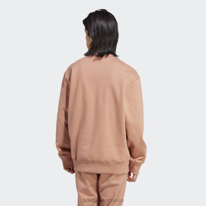 Adidas hanorac adicolor contempo crew argilă bărbați lut 2JBN14509