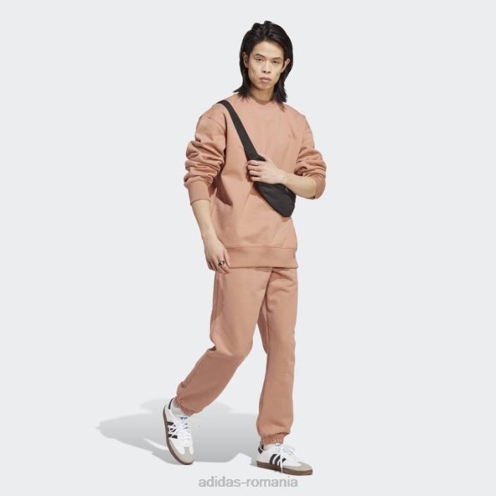 Adidas hanorac adicolor contempo crew argilă bărbați lut 2JBN14509