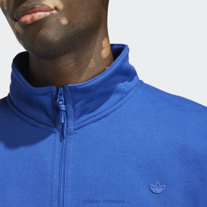 Adidas hanorac adicolor contempo cu jumătate de fermoar albastru bărbați albastru 2JBN5203