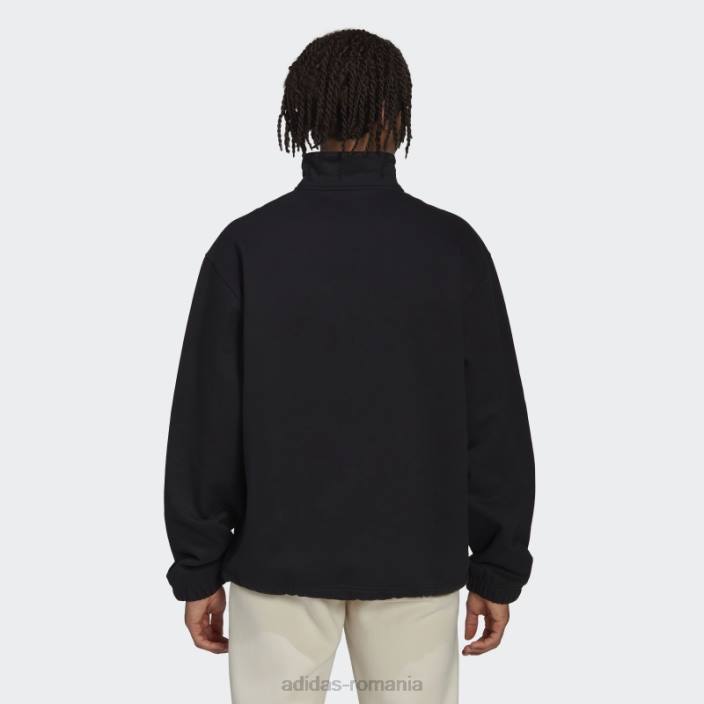 Adidas hanorac adicolor contempo cu jumătate de fermoar negru adidas bărbați negru 2JBN4866