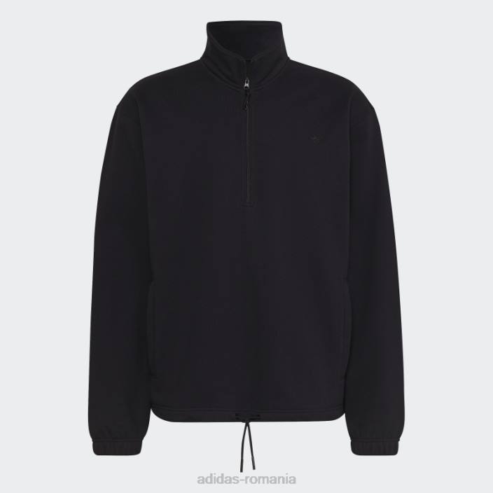 Adidas hanorac adicolor contempo cu jumătate de fermoar negru adidas bărbați negru 2JBN4866