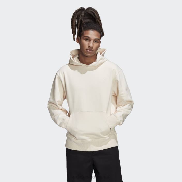 Adidas hanorac adicolor contempo french terry alb bărbați alb 2JBN1268