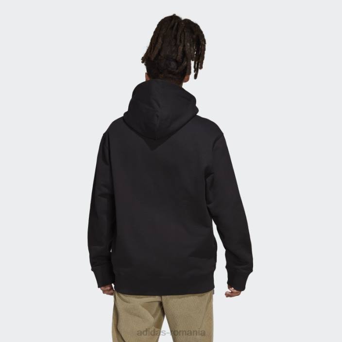 Adidas hanorac adicolor contempo french terry negru bărbați negru 2JBN823
