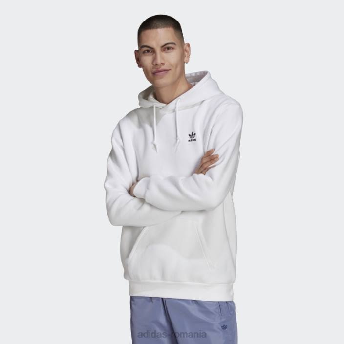 Adidas hanorac alb adicolor essentials trefoil bărbați alb 2JBN5231