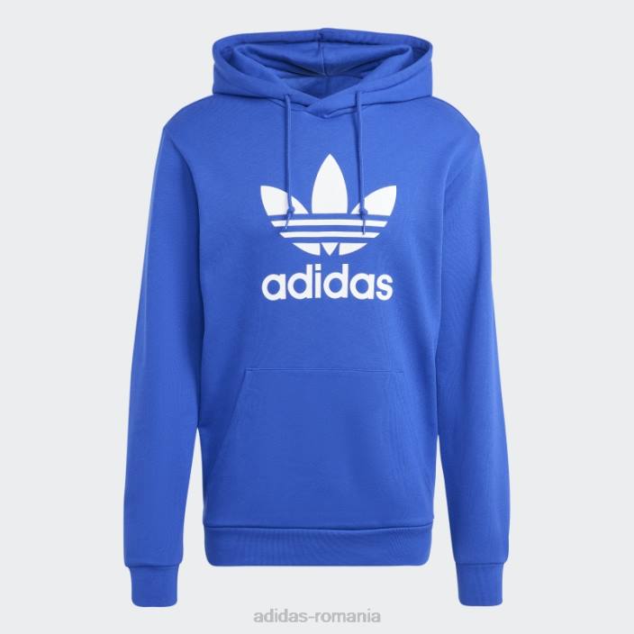 Adidas hanorac albastru adicolor classics trefoil bărbați albastru 2JBN7493