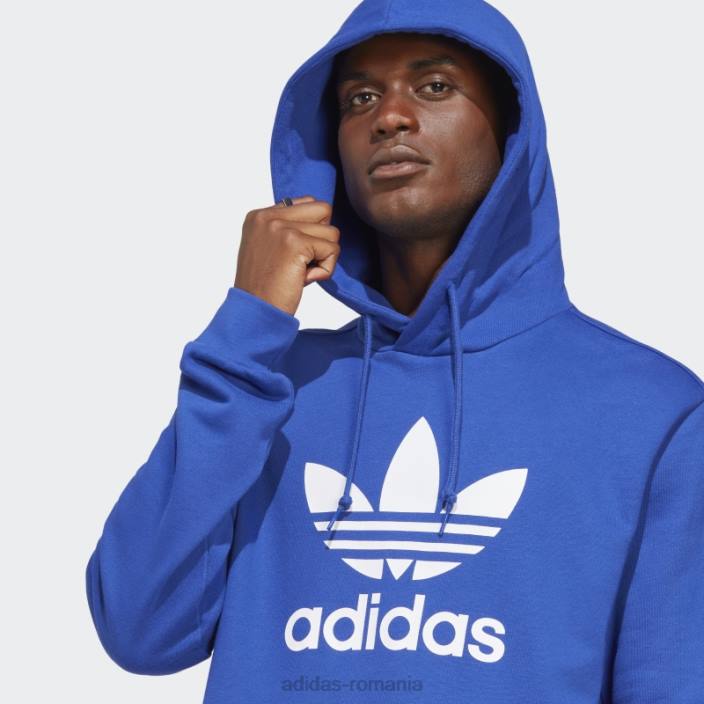 Adidas hanorac albastru adicolor classics trefoil bărbați albastru 2JBN7493