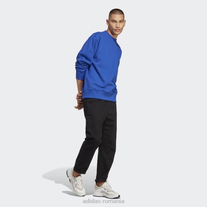 Adidas hanorac albastru adicolor contempo crew french terry bărbați albastru 2JBN928