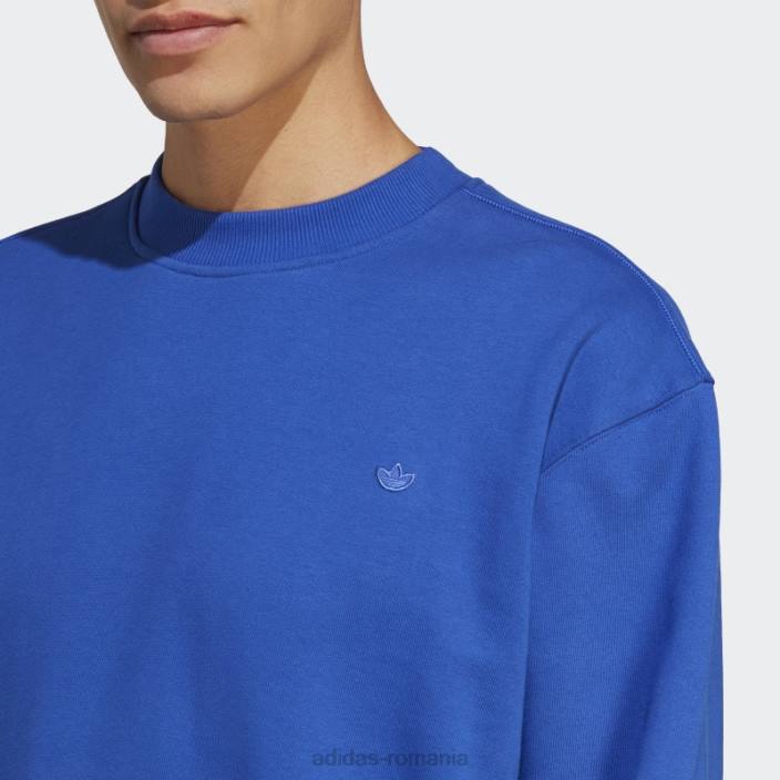 Adidas hanorac albastru adicolor contempo crew french terry bărbați albastru 2JBN928