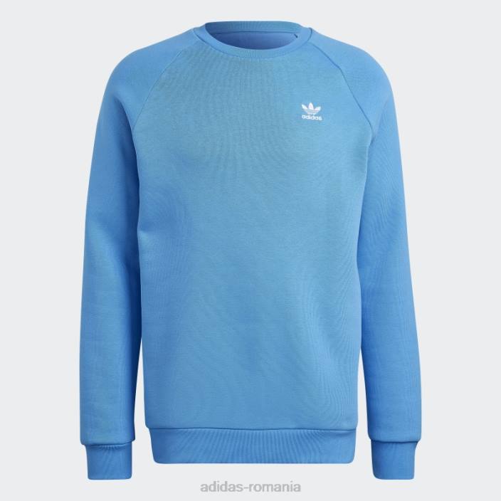 Adidas hanorac albastru adicolor essentials trefoil crewgate bărbați albastru 2JBN6917