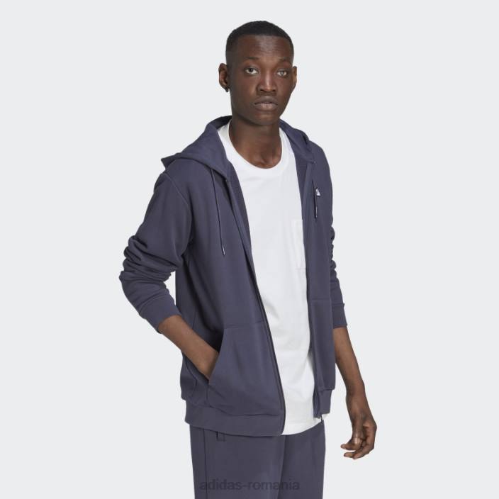 Adidas hanorac brodat cu fermoar bleumarin bărbați marina 2JBN14629