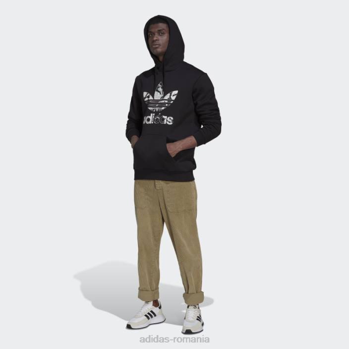 Adidas hanorac cu cap cu cap din seria camo negru adidas bărbați negru 2JBN14742
