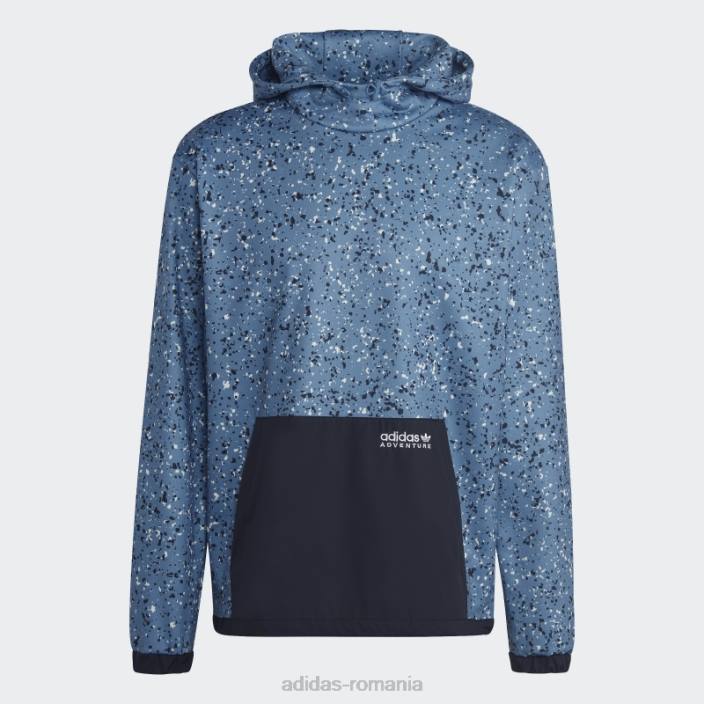 Adidas hanorac cu capota cu imprimeu de iarna aventura multicolor bărbați multicolor/albastru alterat 2JBN1253