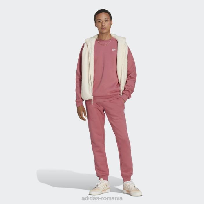 Adidas hanorac cu gât crew trefoil essentials roz bărbați roz 2JBN13408