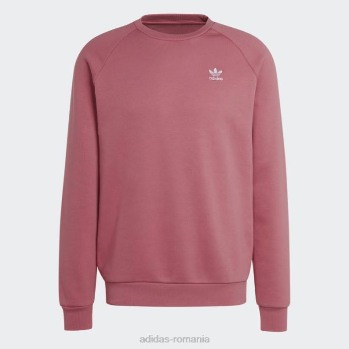 Adidas hanorac cu gât crew trefoil essentials roz bărbați roz 2JBN13408
