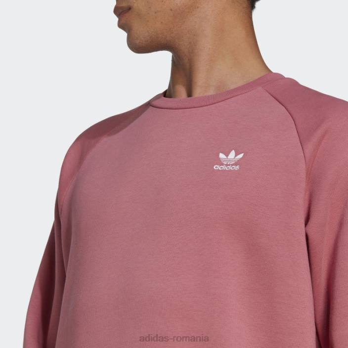 Adidas hanorac cu gât crew trefoil essentials roz bărbați roz 2JBN13408