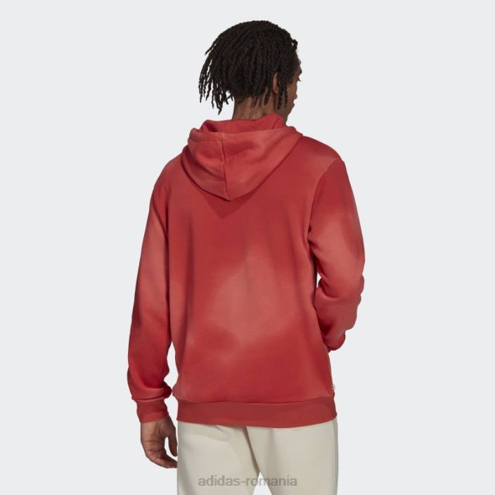Adidas hanorac cu glugă de club cu grafică roșie bărbați rosu alb 2JBN7283
