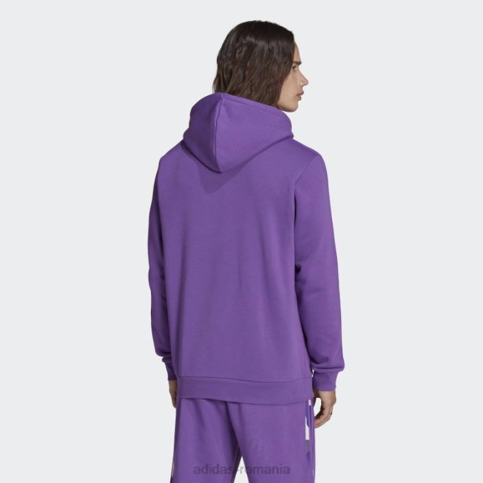 Adidas hanorac cu umplutură camo cu grafică violet bărbați Violet 2JBN13799