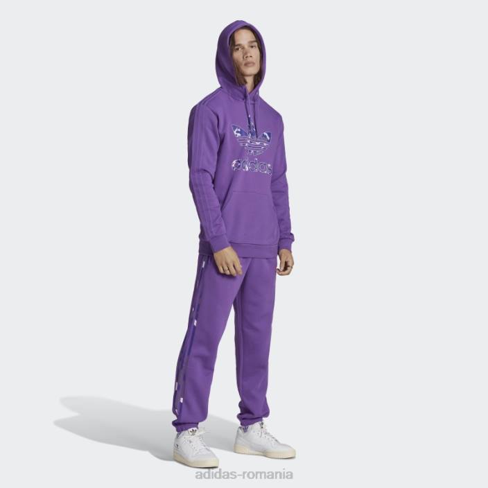Adidas hanorac cu umplutură camo cu grafică violet bărbați Violet 2JBN13799