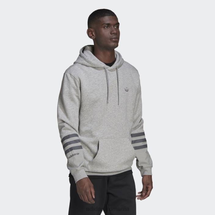 Adidas hanorac din fleece sprt gri mediu bărbați gri mediu 2JBN15282