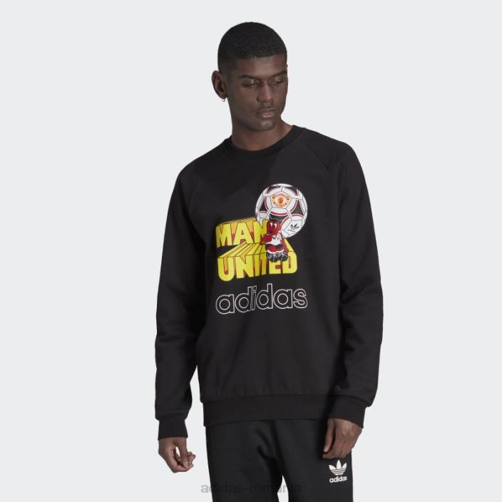 Adidas hanorac grafic manchester united negru bărbați negru 2JBN14701