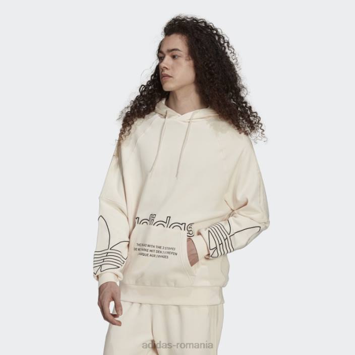 Adidas hanorac grafic tricolor alb bărbați alb 2JBN1453